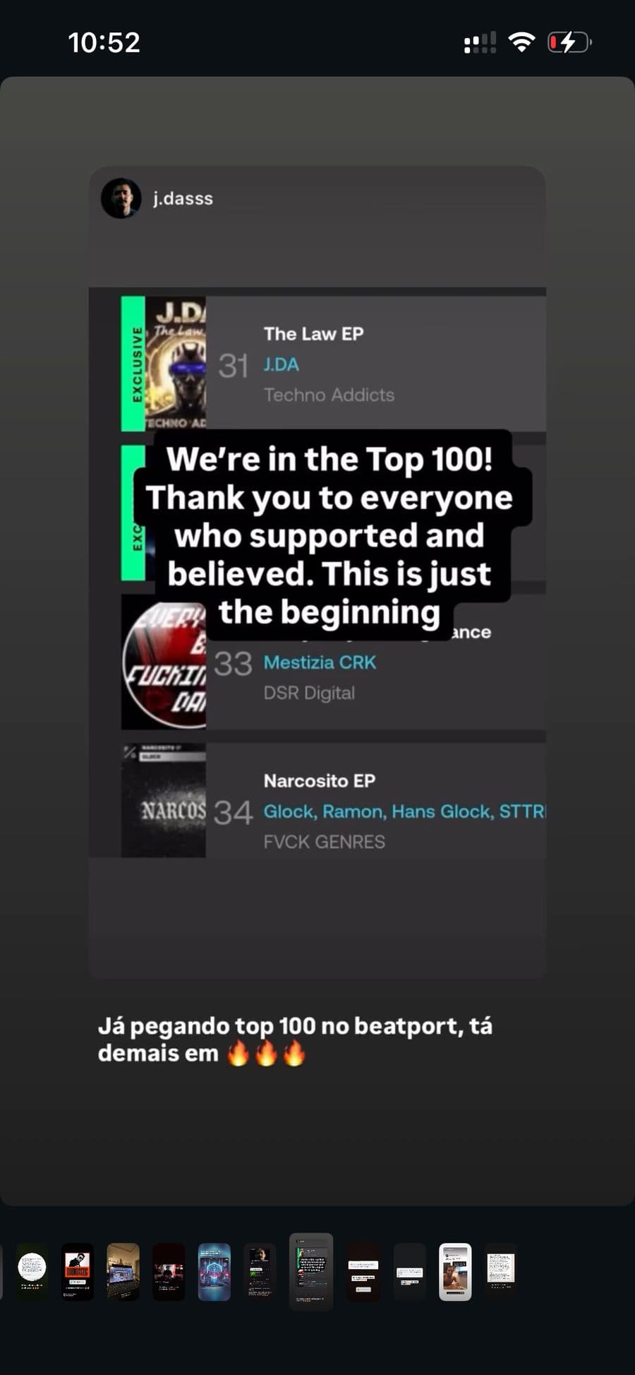 Aluno J.DASSS — Top 100 Beatport com The Law EP