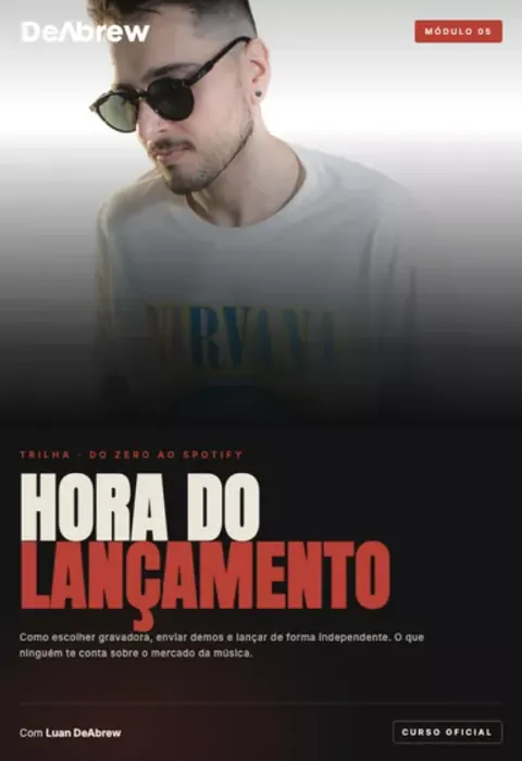 Capa do Módulo 05, Hora do lançamento
